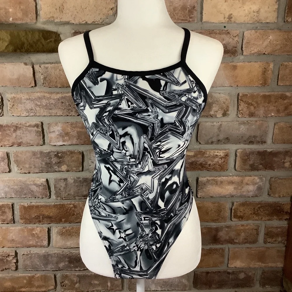 SPEEDO Xtra Life Lycra Shining Star Flyback One-Piece Swimsuit 177 - Picture 1 of 10